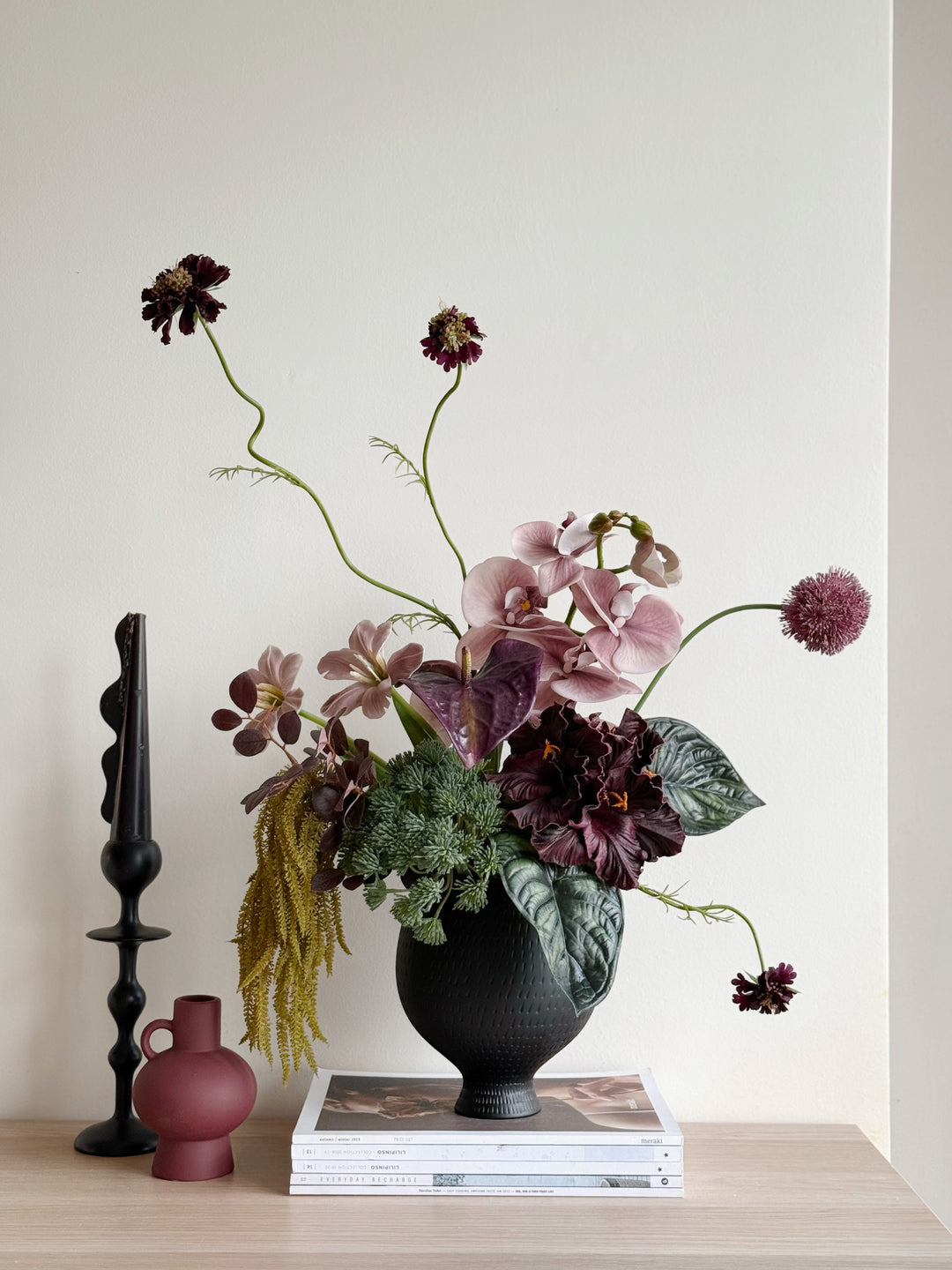 Velvet Mauve Nocturne in the Vase (1-sided)