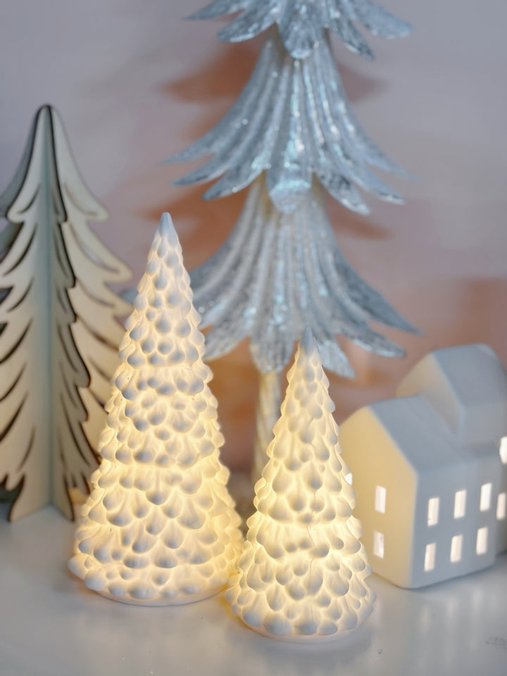 Snow-Crested Lumina Porcelain Tree (2 sizes)