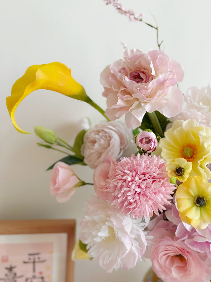 迎春纳福 Spring Blessings Bloom In The Vase (1-sided)