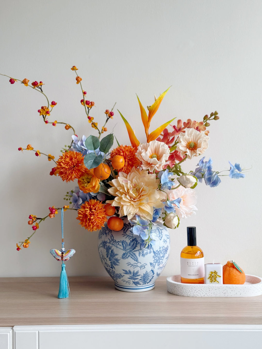 招财进宝 Golden Abundance Bloom In The Vase (1-sided)