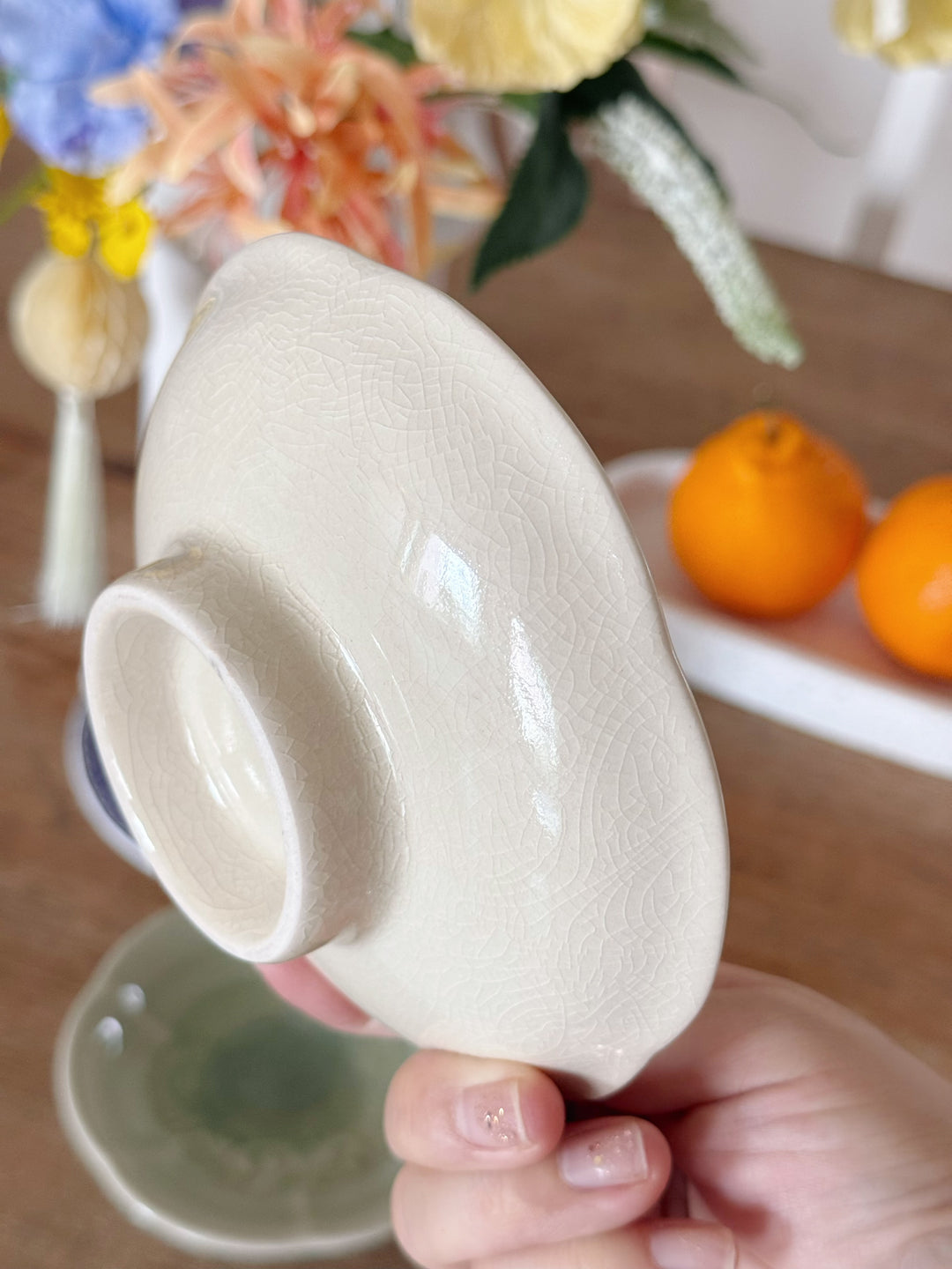 Crackle Glaze Mini Pedestal Dishes (2 colours)