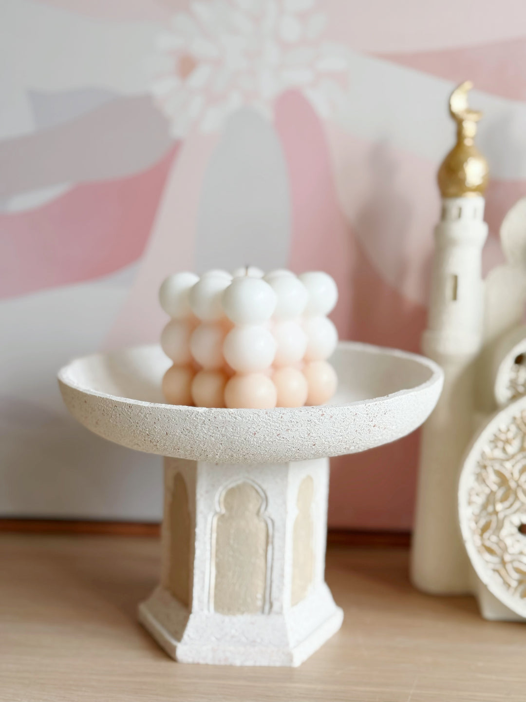 Crescent Minaret Pedestal Tray
