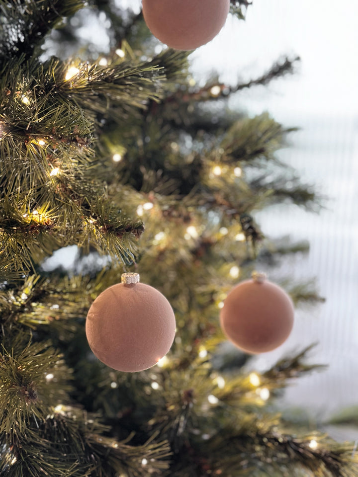 PRE-ORDER (17-23 Oct): Latte Brown Matt Elegance 6cm Bauble Set (set of 12)