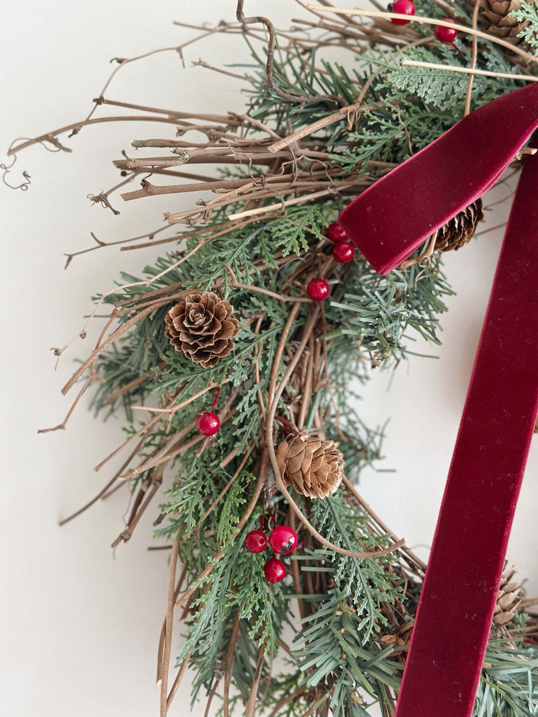MADE-TO-ORDER: Crimson Bell Elegance Wreath
