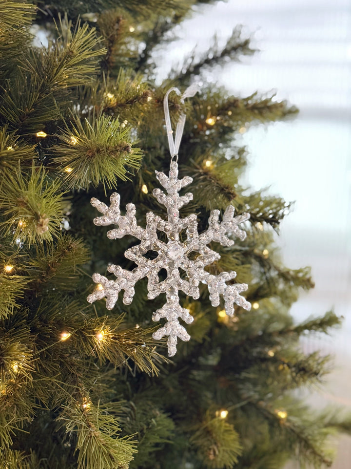 Silver Frost Large Snowflake Ornament