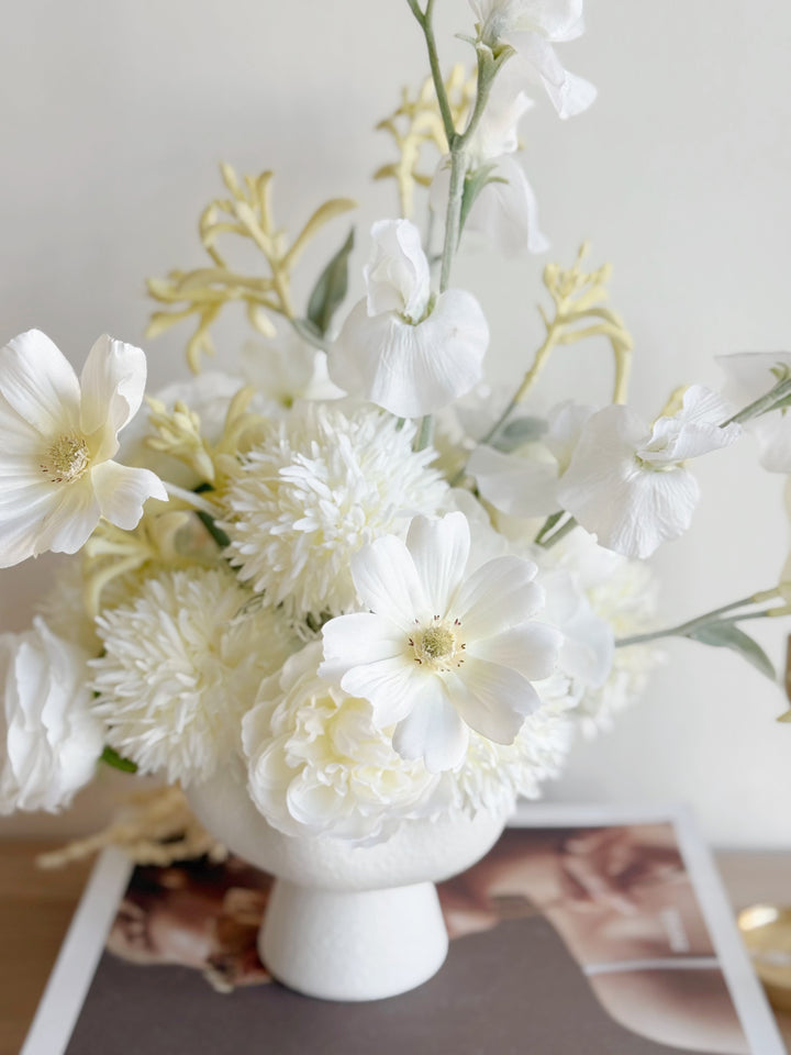 Ethereal Ivory Cascade in the Bowl (2-sided)