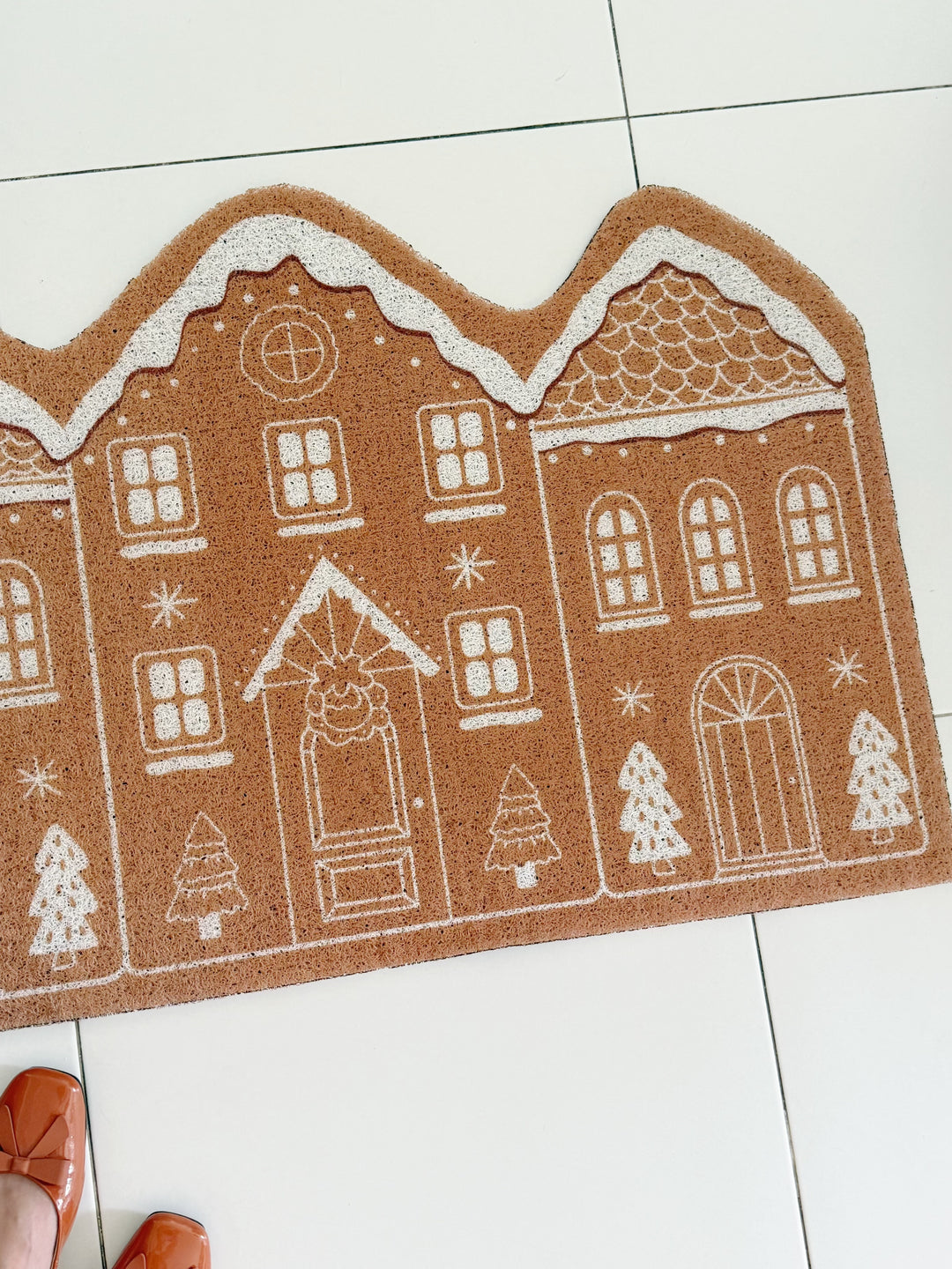 Gingerbread House PVC Doormat