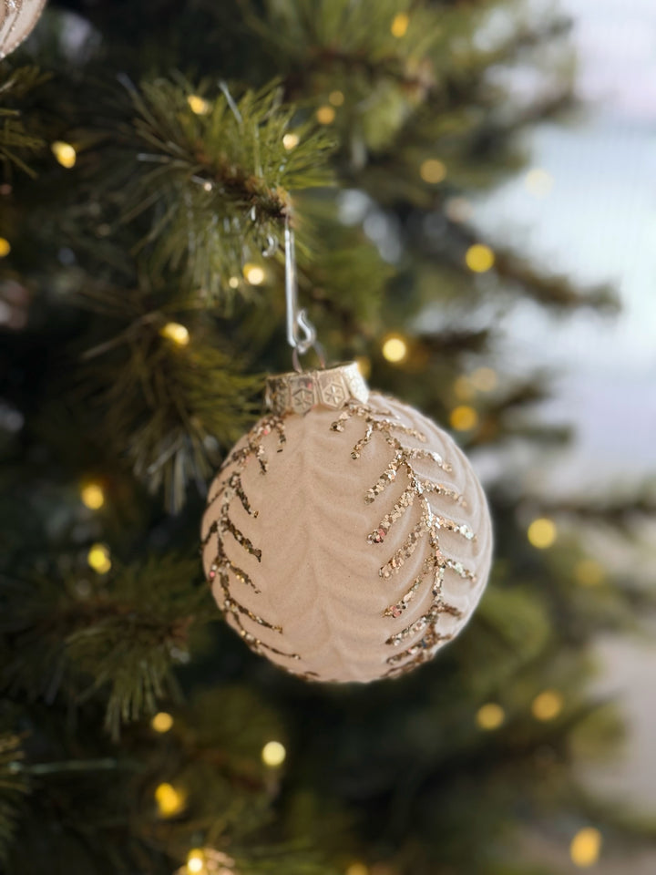 Champagne Radiance 8cm Bauble Set (set of 12)