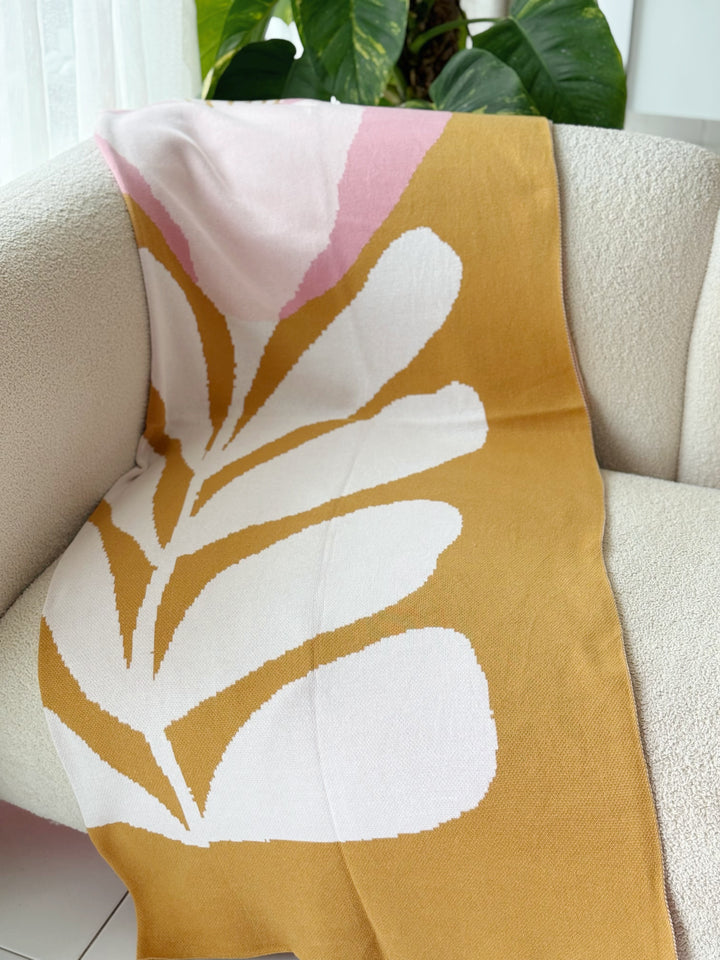 Mustard Blush Botanica Throw