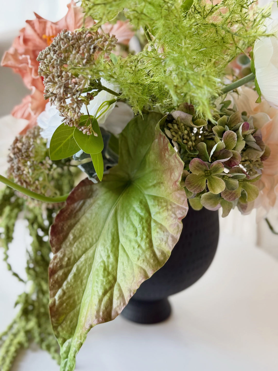 Verdant Peach Cascade In The Vase (2-sided)
