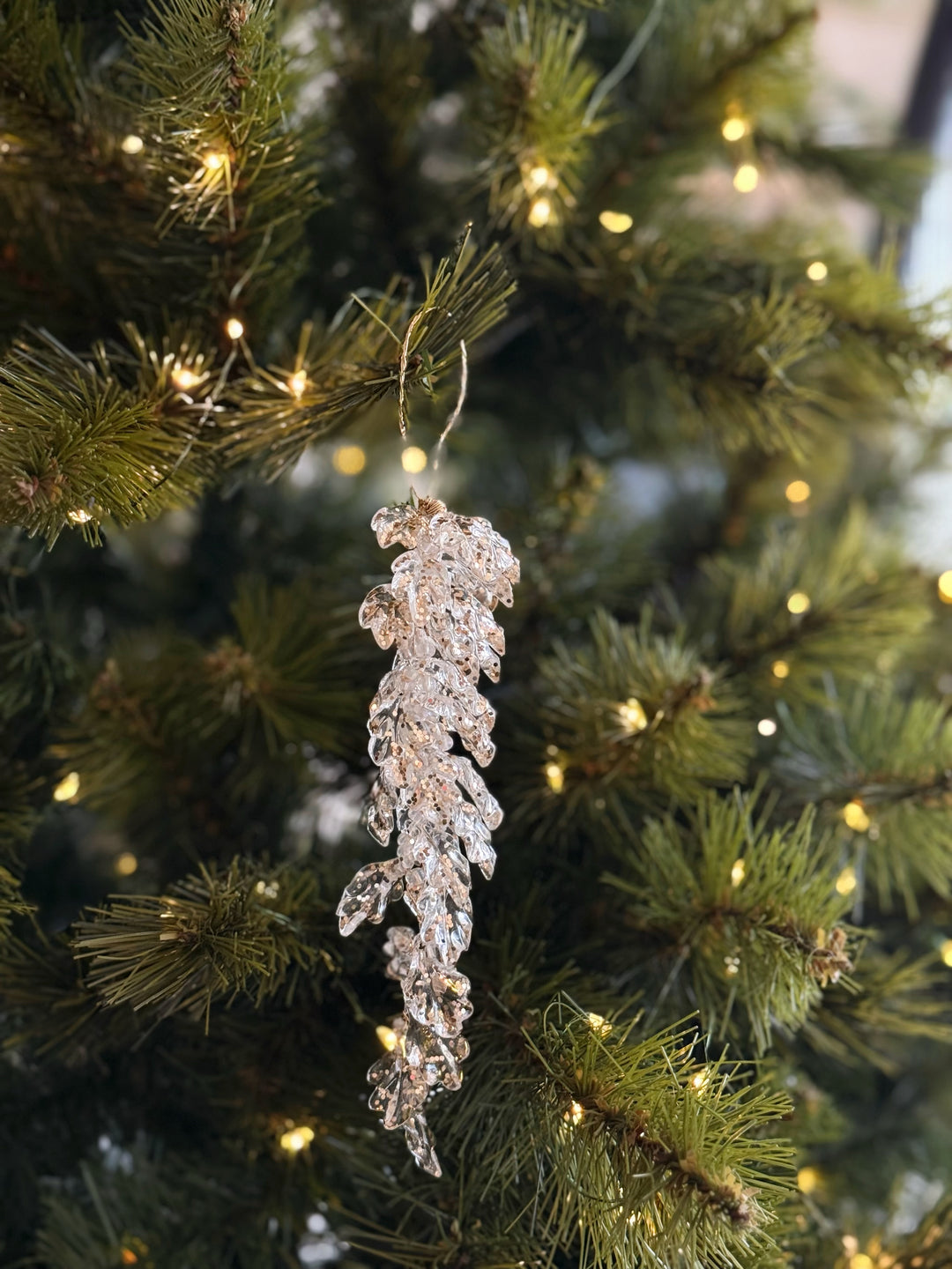 Gilded Leaf Cascade Ornament