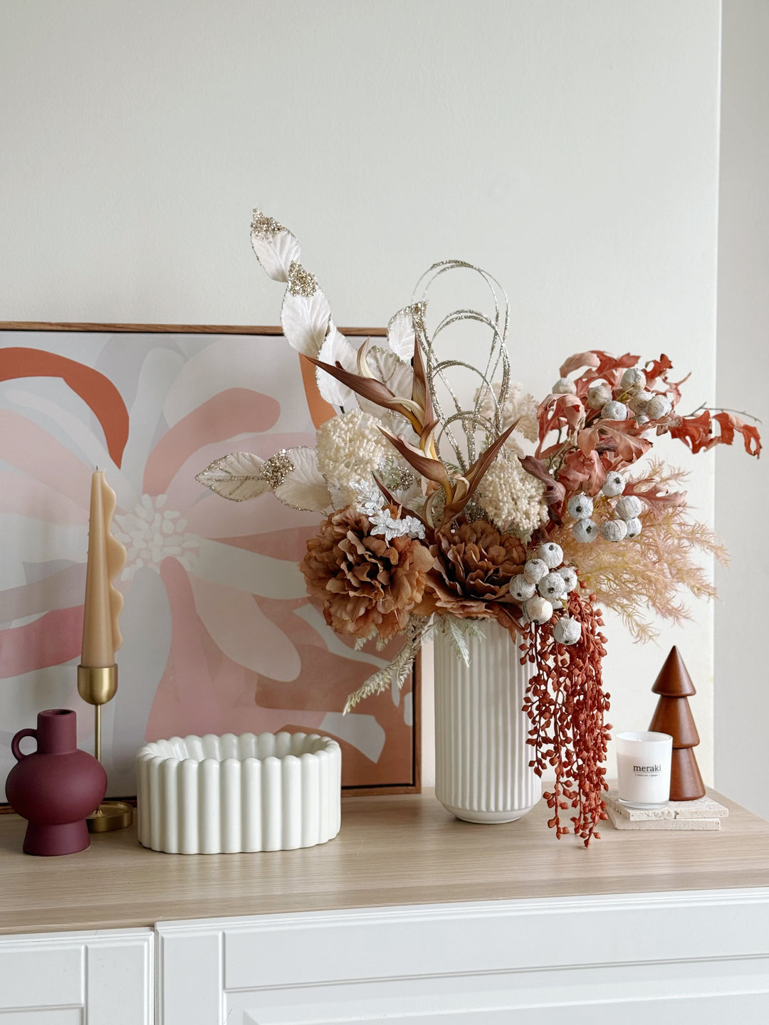 Gilded Earth Bloom in the Vase (1-sided)