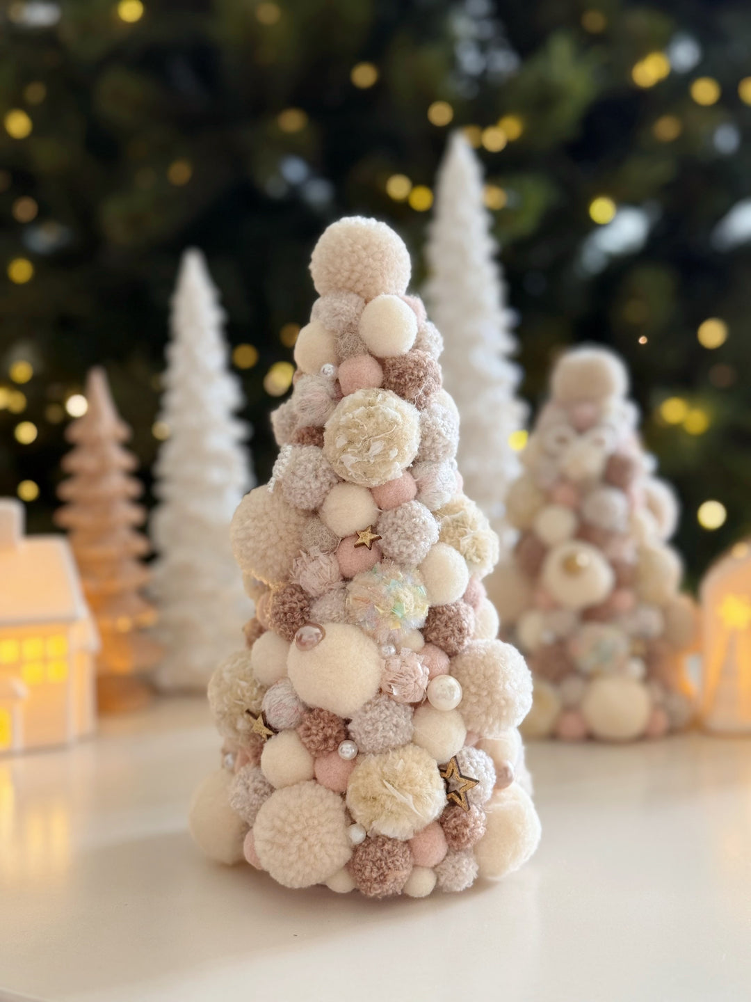 Marshmallow Wishes Handmade Pom Pom Tree (2 options)