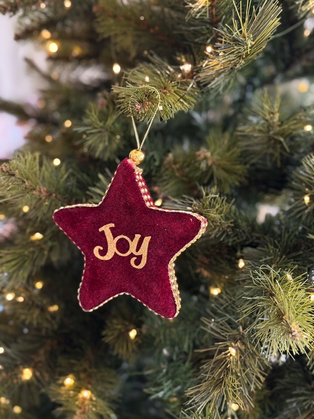 Velvet Joy Star Ornament
