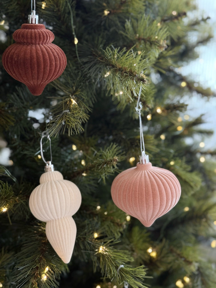 Velvet Terra Ornament Set (Set of 6)