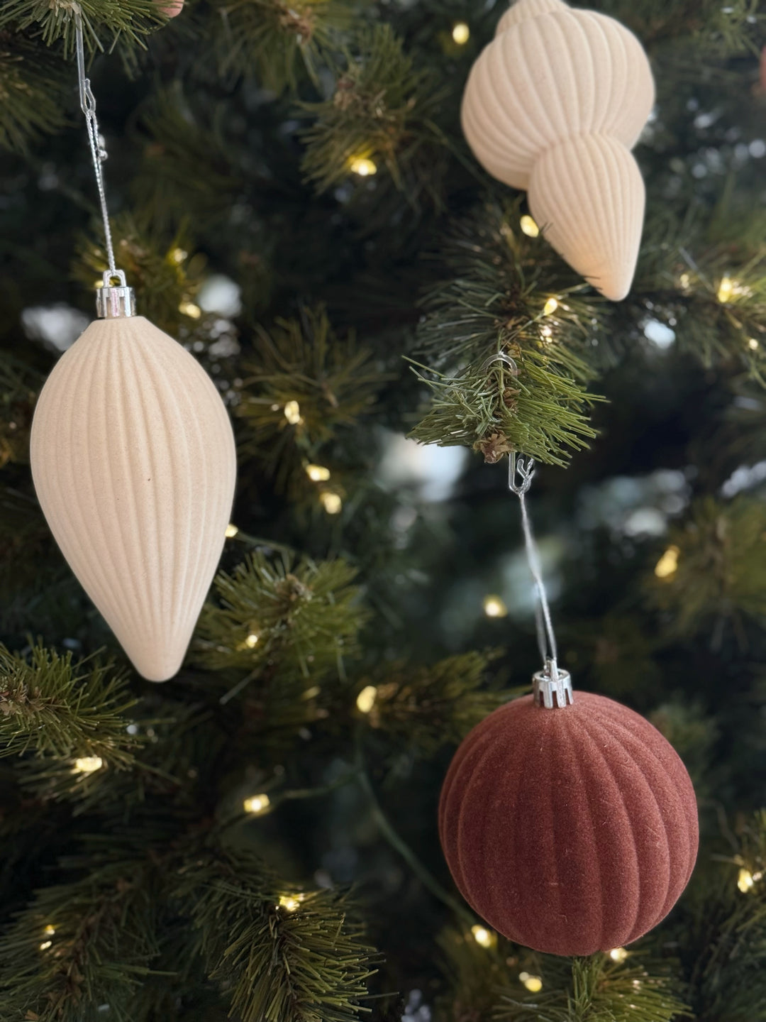 Velvet Terra Ornament Set (Set of 6)