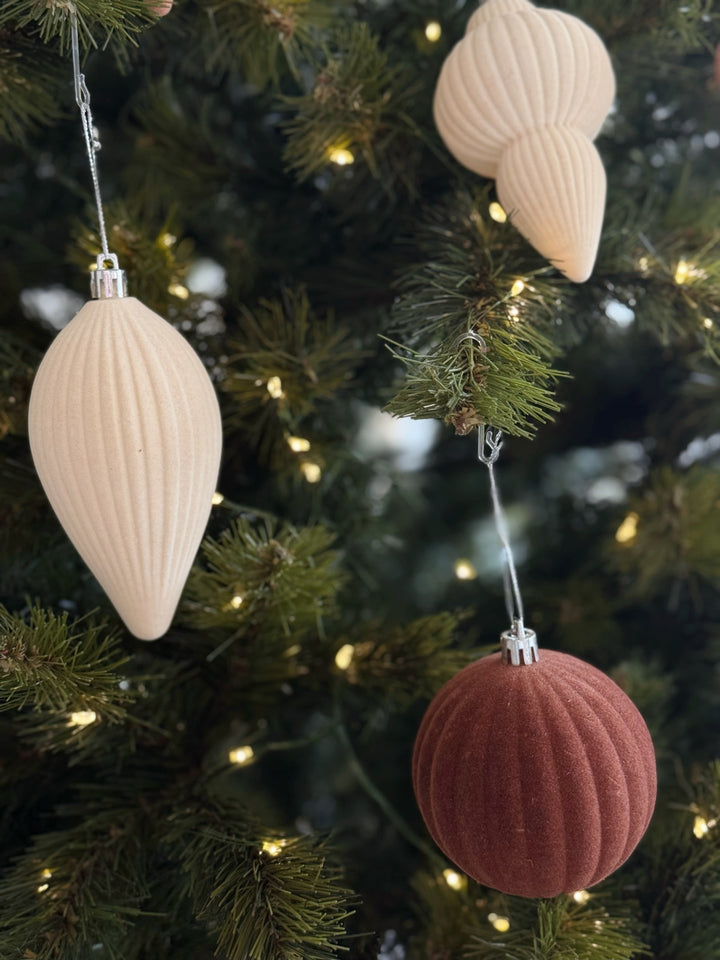 Velvet Terra Ornament Set (Set of 6)