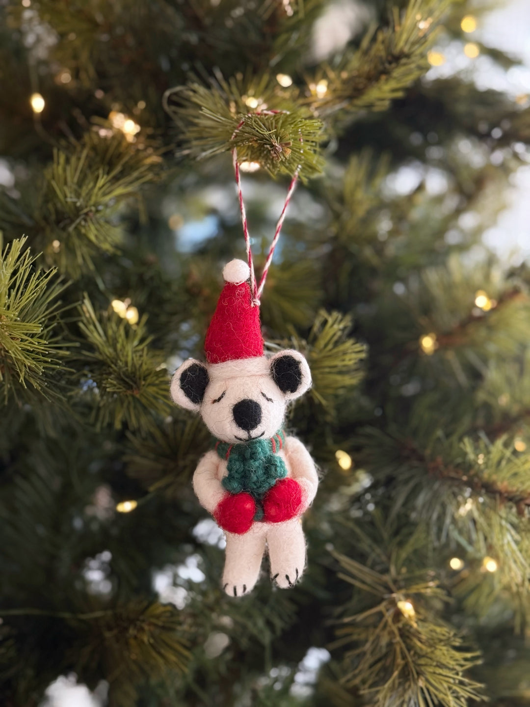 Winter Bear Felt Ornament