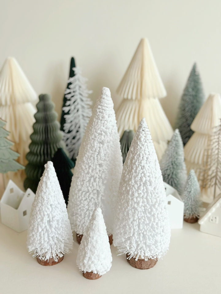 PRE-ORDER (1-6 Nov): Snow-Kissed Winter Wonderland Bristle Tree Set (set of 4)