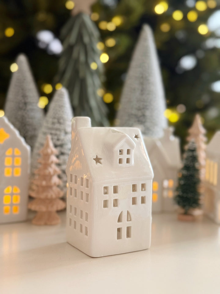 Twinkle Lane Porcelain Tealight House Collection (5 options)