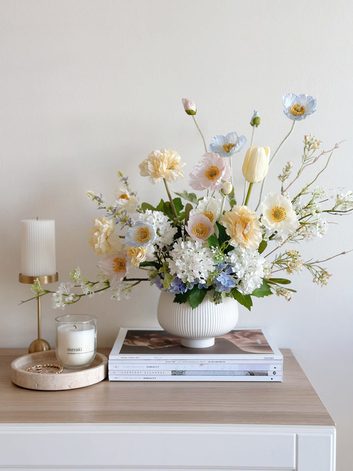 Serene Pastel Blossoms In The Pot (1 sided)