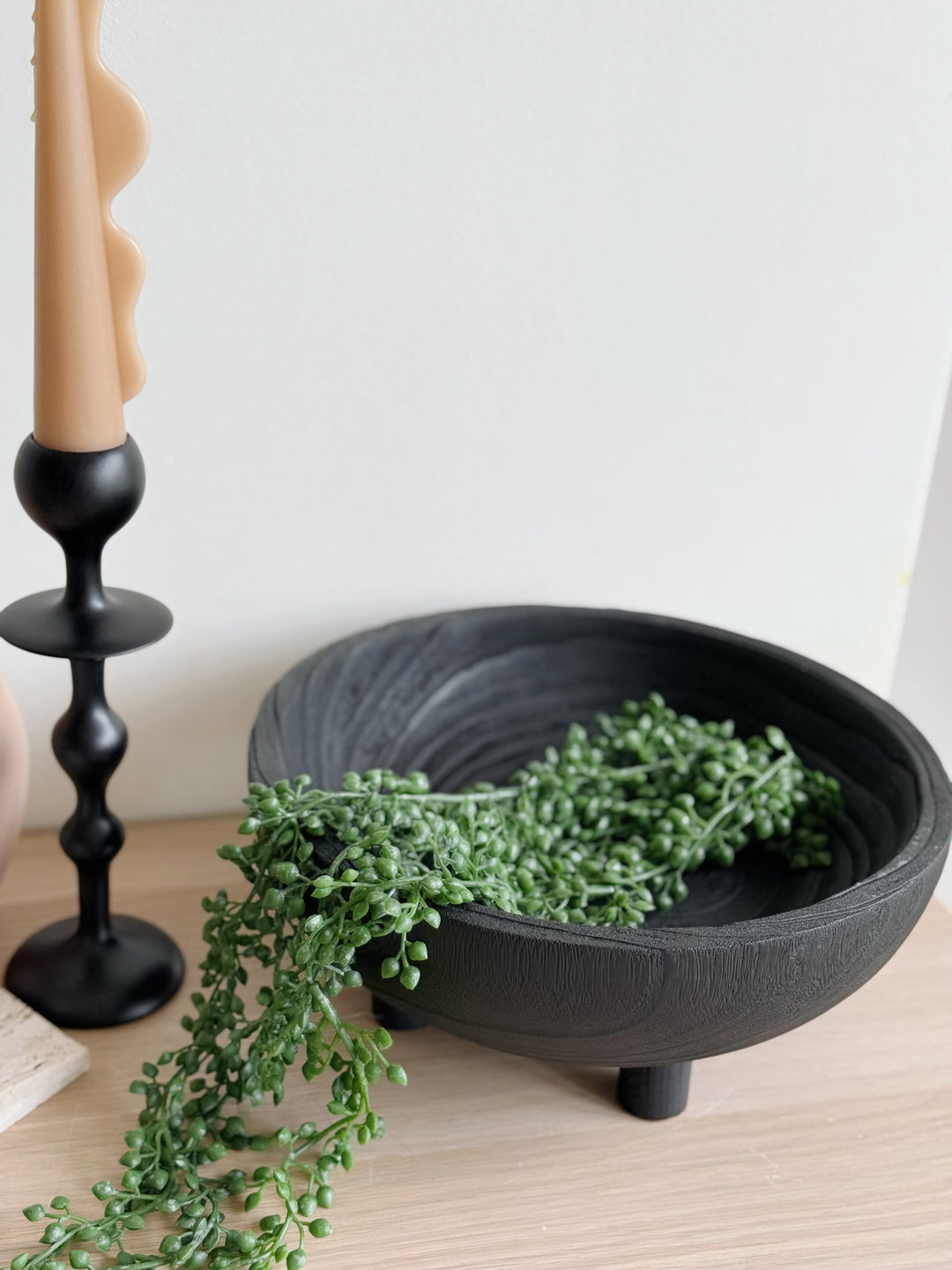Charred Grove Pedestal Bowl