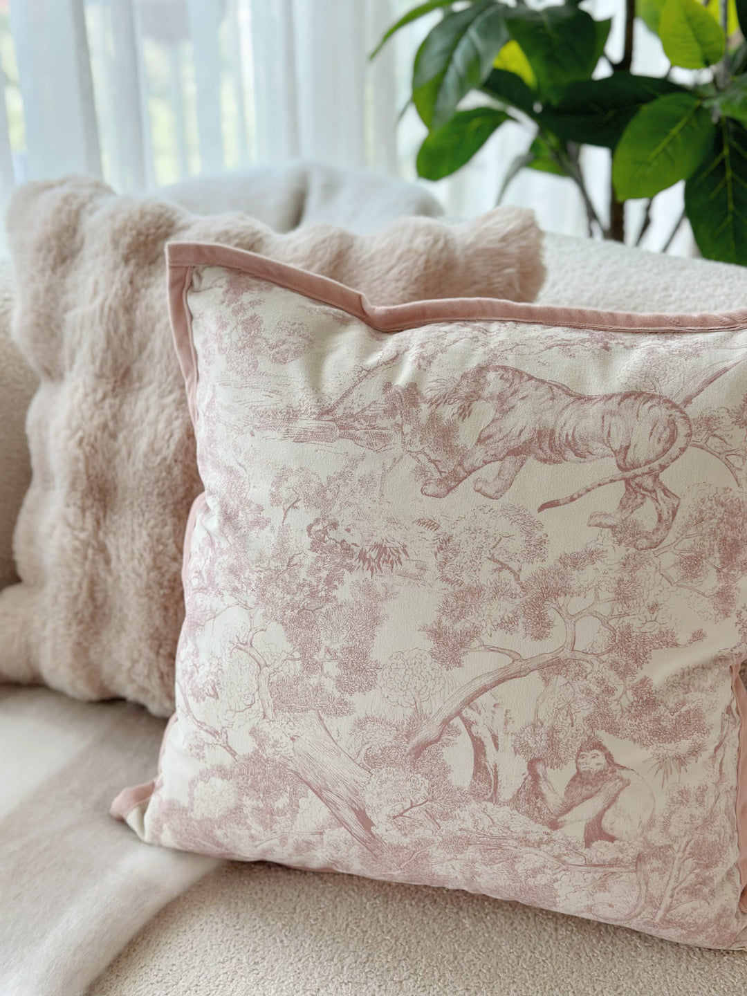 Wild Toile Forest Cushion Cover