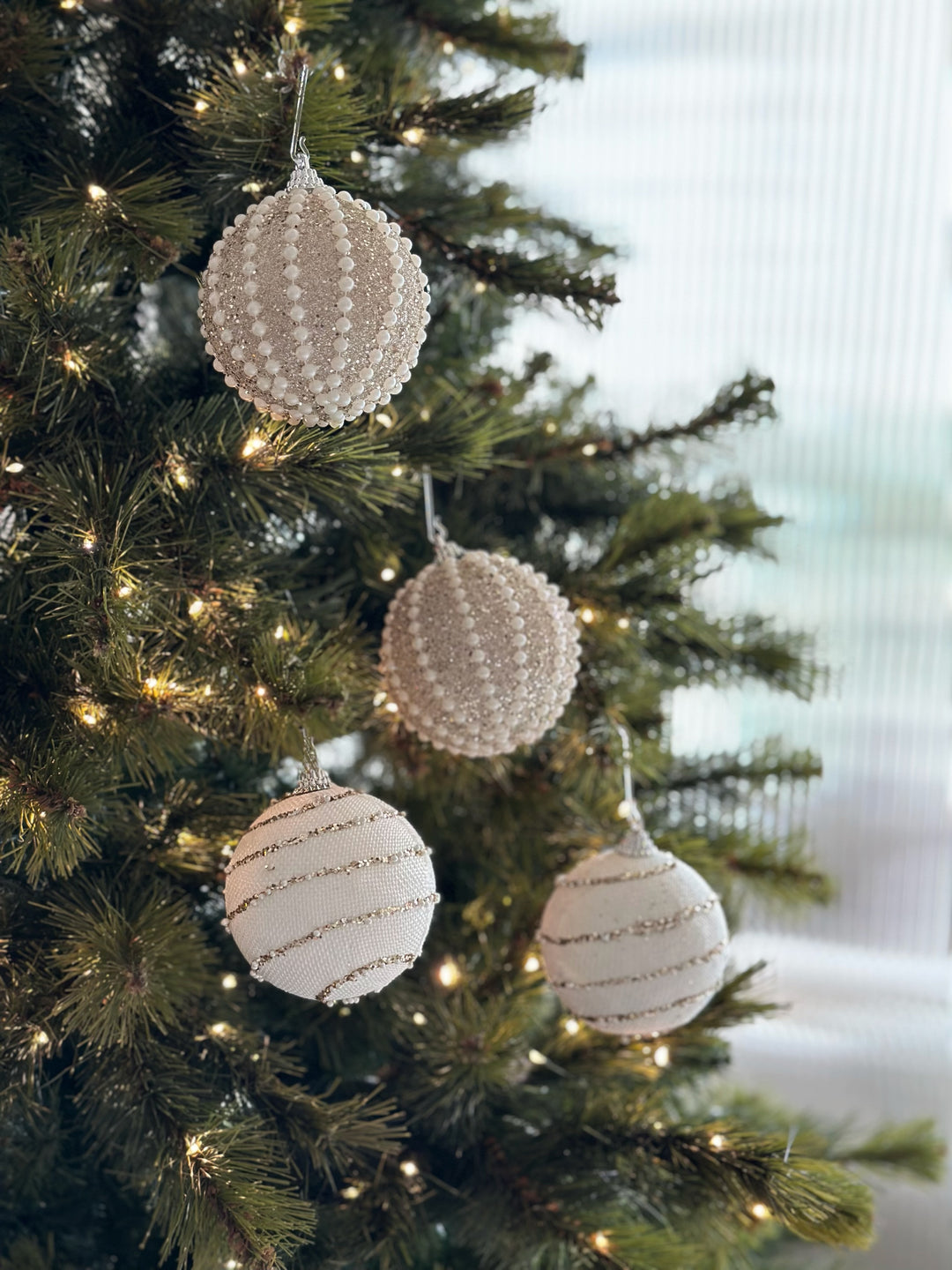 PRE-ORDER (17-23 Oct): Glitters & Beads Harmony 8cm Bauble Set (set of 12)