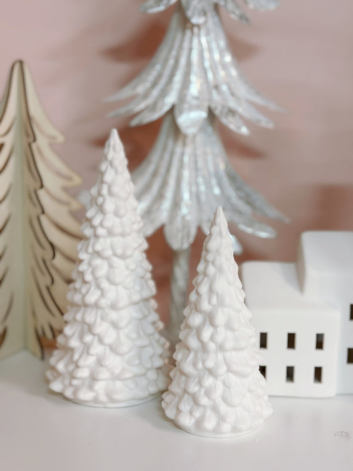 Snow-Crested Lumina Porcelain Tree (2 sizes)