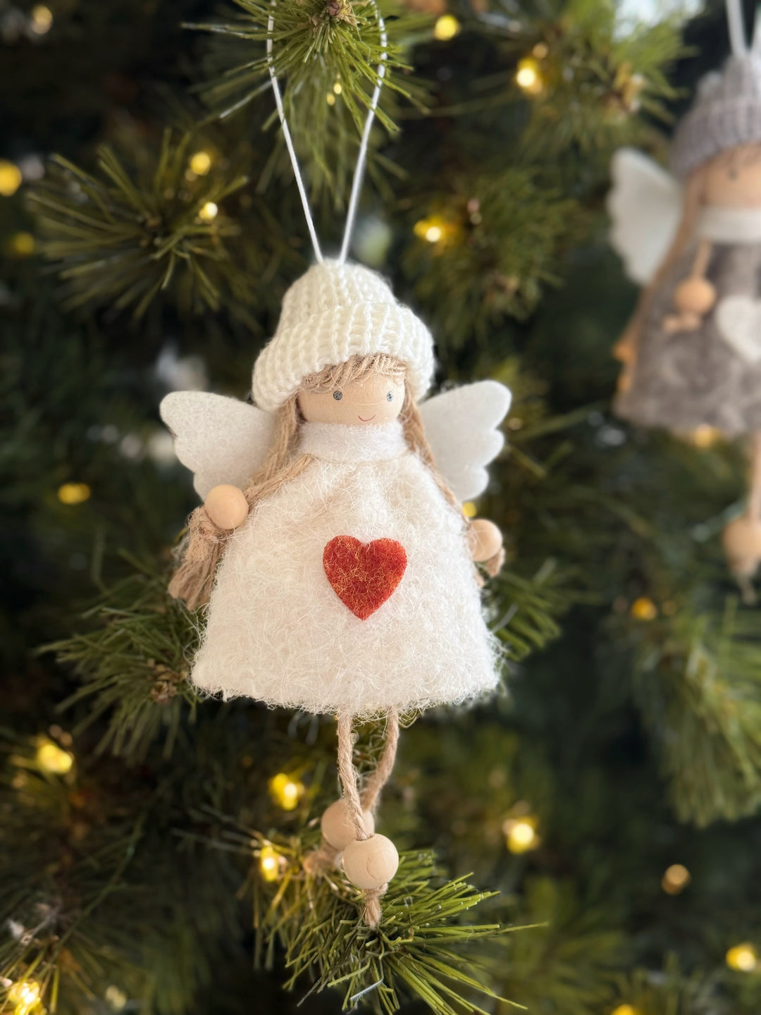 PRE-ORDER (23-28 Oct): Sweetheart Knit Hat Angel Hanging Ornament (3 colours)