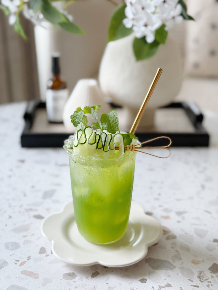 Wavy Rim Glass Cup