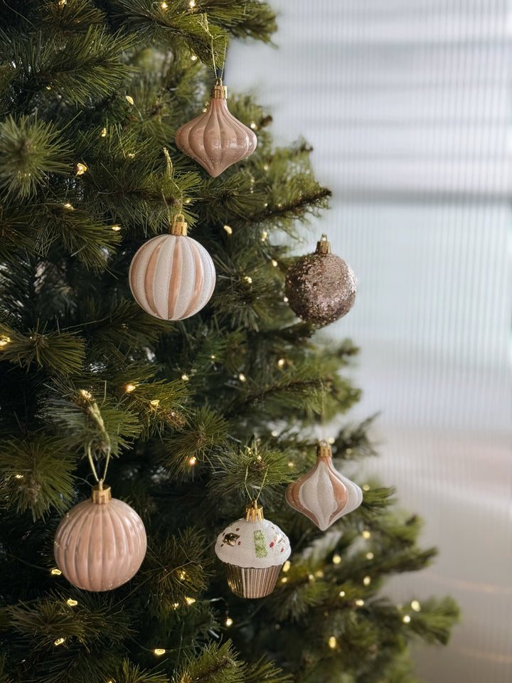 Rosé Glow Bauble Set (set of 12)