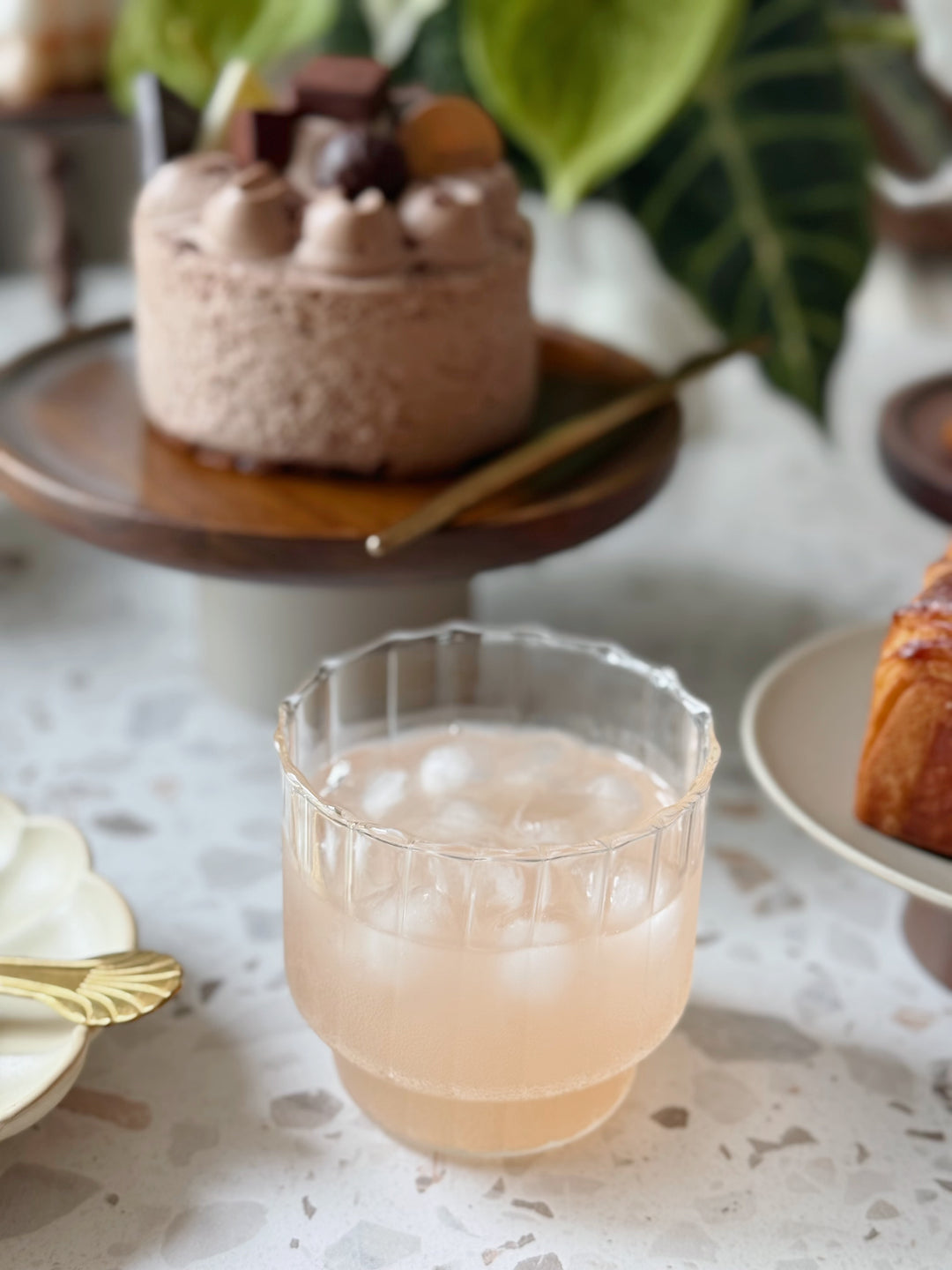 Ripple Rim Glass Cup