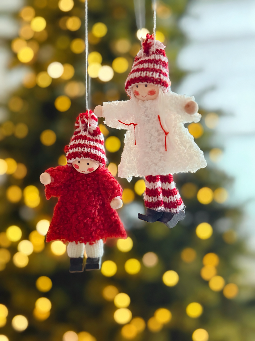 Little Winter Friends Hanging Ornament (set of 2)