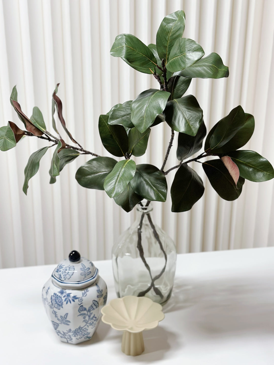 Faux Magnolia Branch 110cm