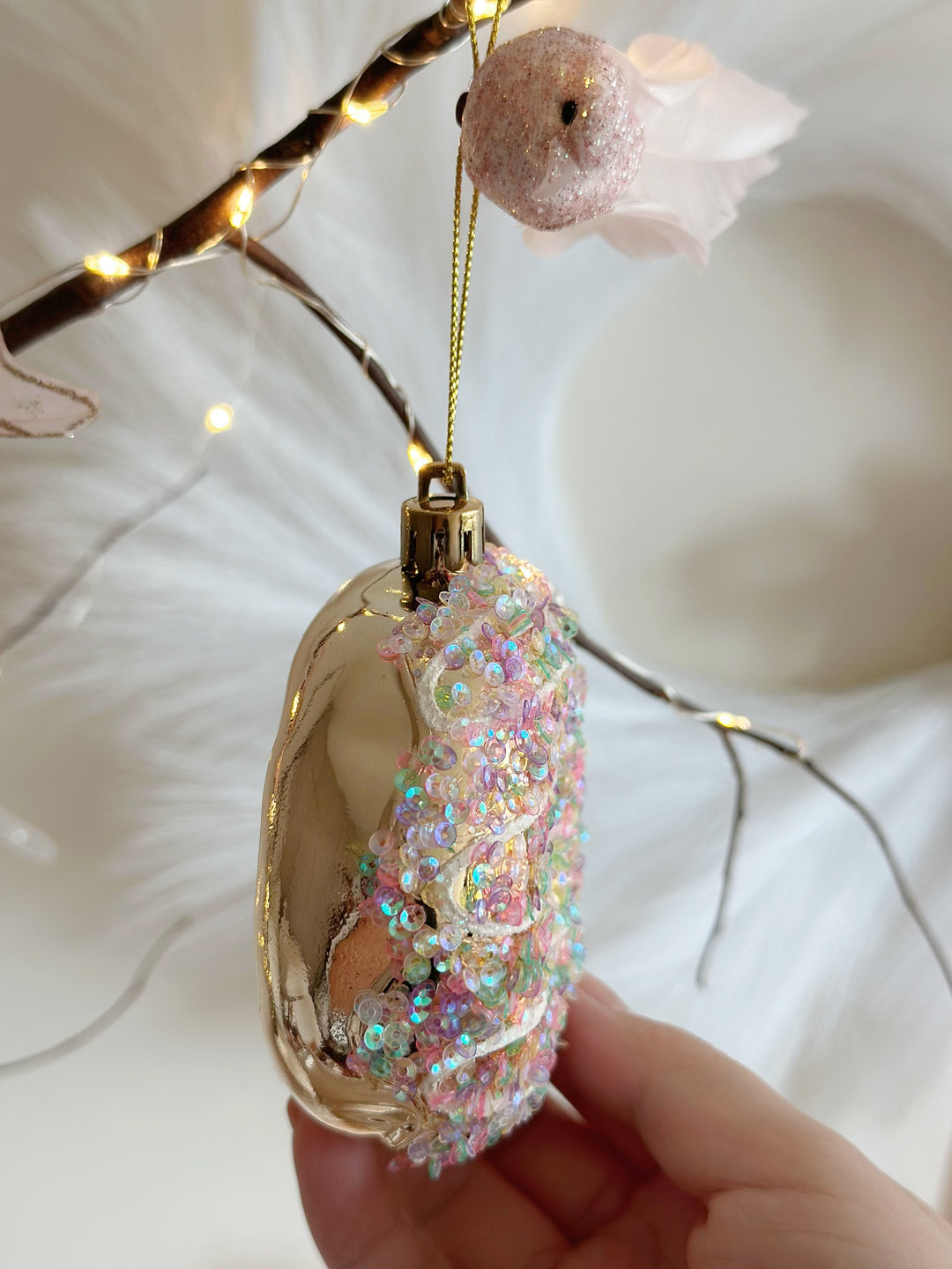 Sparkling Sugar Donut Ornament