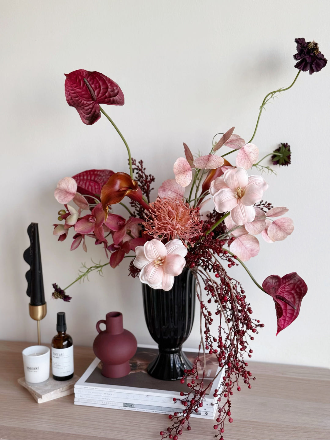 Blush Nocturne Bloom in the Vase (2-Sided)