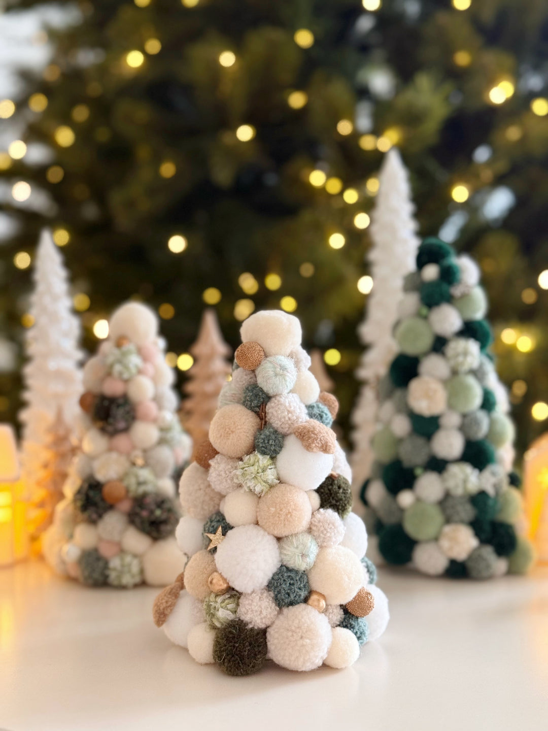 Mistletoe Dreams Handmade Pom Pom Tree (3 options)