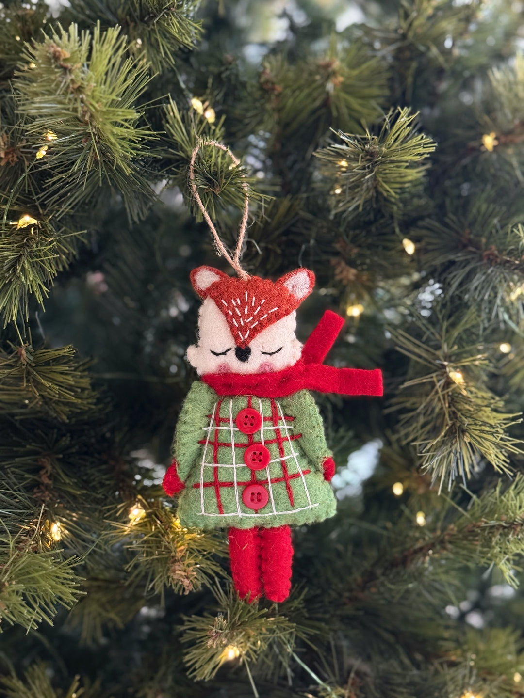Frosty Fox Felt Ornament