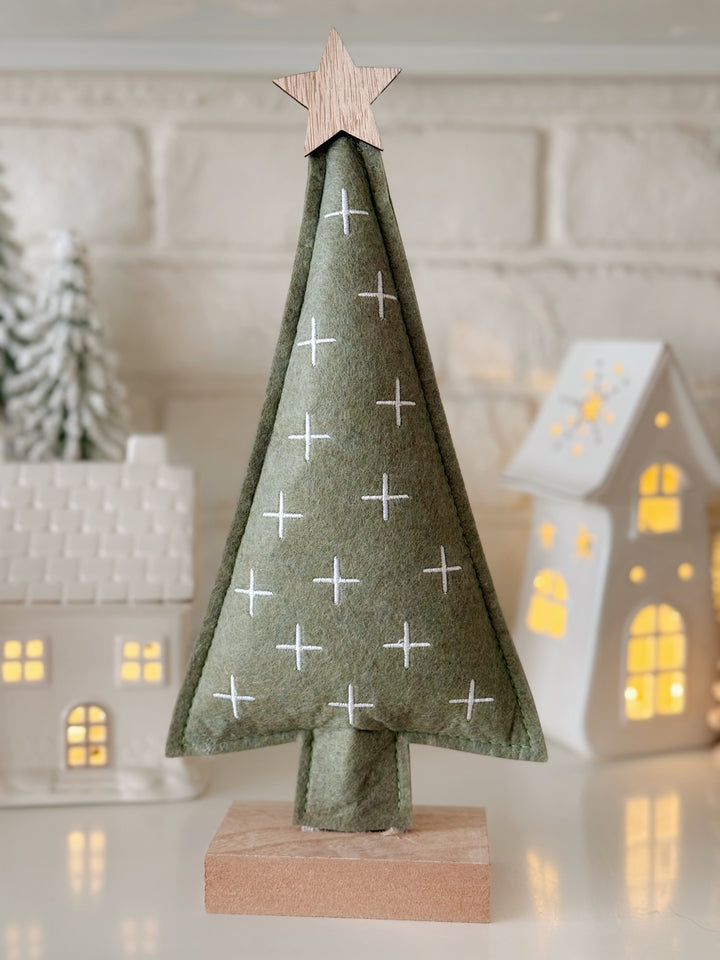 Starlight Embroidered Felt Trees (2 options)
