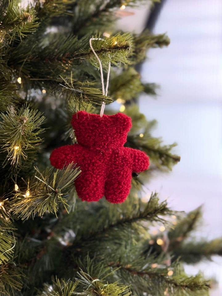 Noël Teddy Bear Ornament Set (Set of 2)