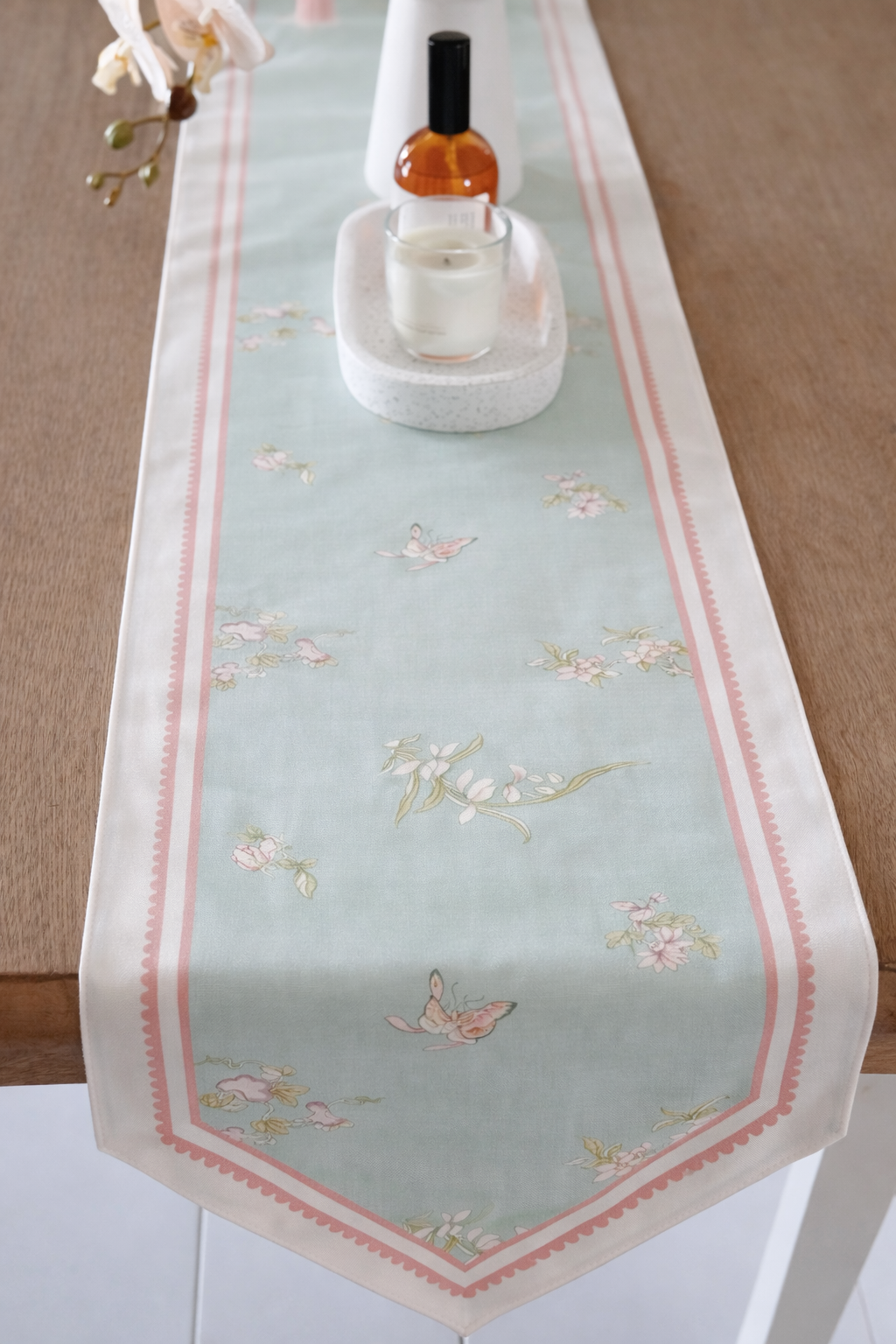 Spring Whisper Floral Table Runner
