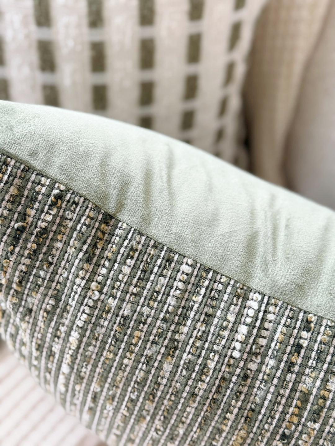 Verdant Weave Tassel Cushion Cover