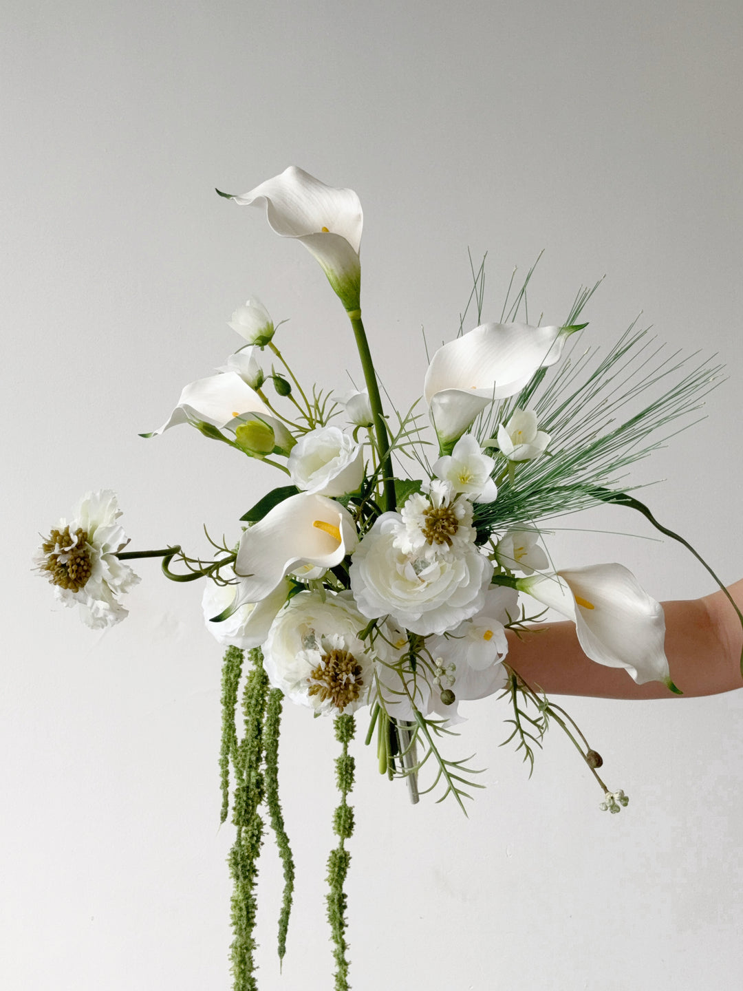 Whispering Calla Garden Bouquet (1-sided)