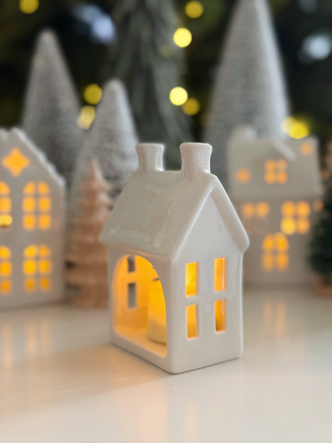 Twinkle Lane Porcelain Tealight House Collection (5 options)
