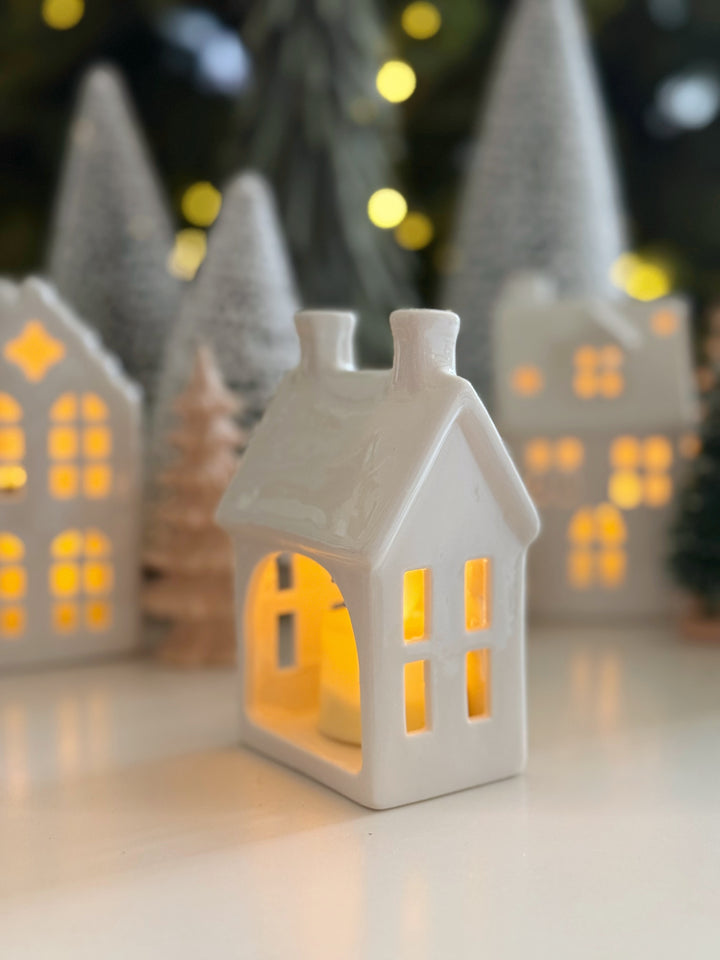 Twinkle Lane Porcelain Tealight House Collection (5 options)