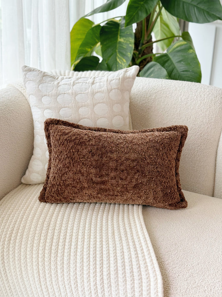 Cocoa Chenille Waist Cushion Cover