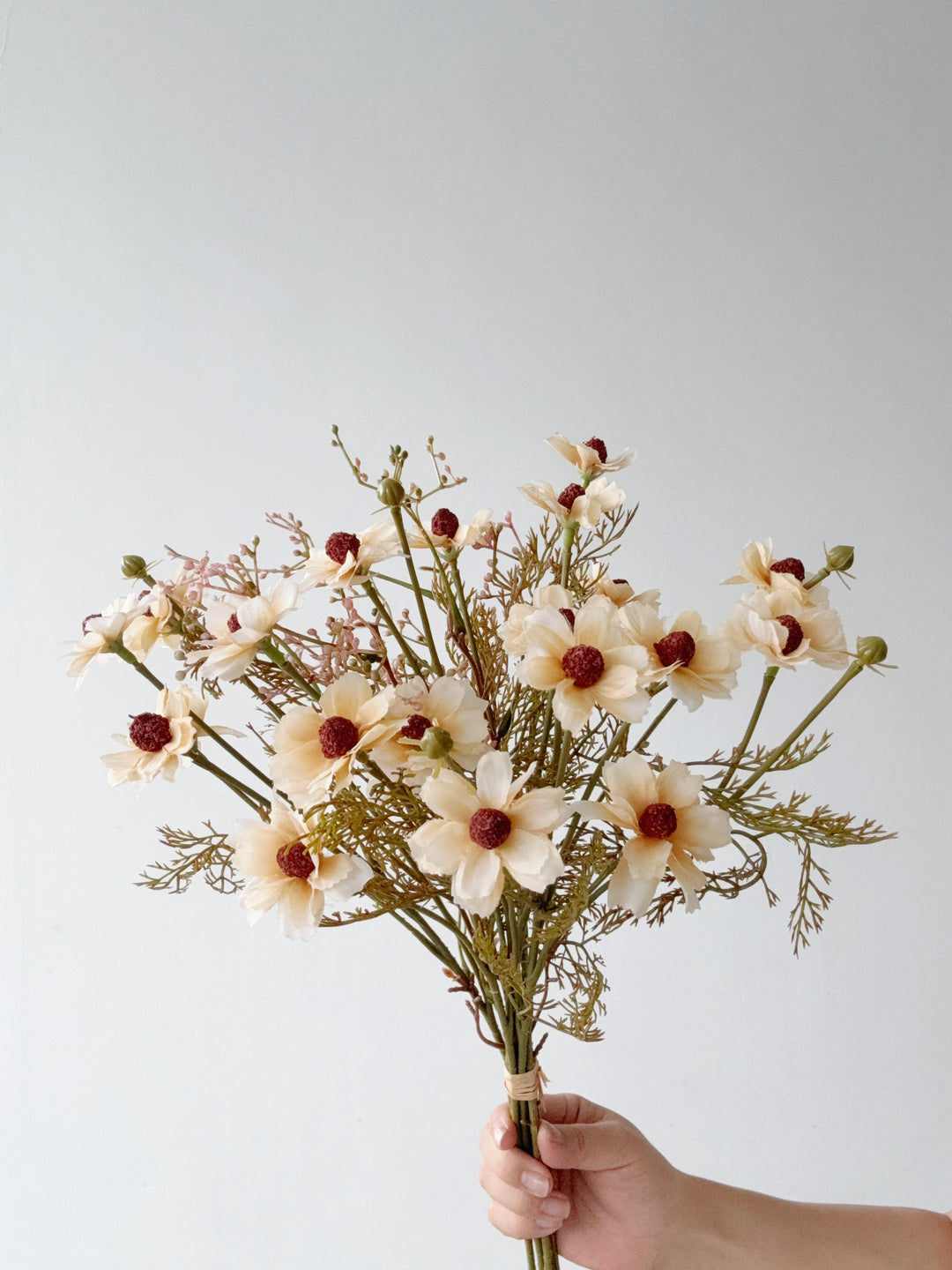 Wild Berry Cosmos Faux Flower Bundle