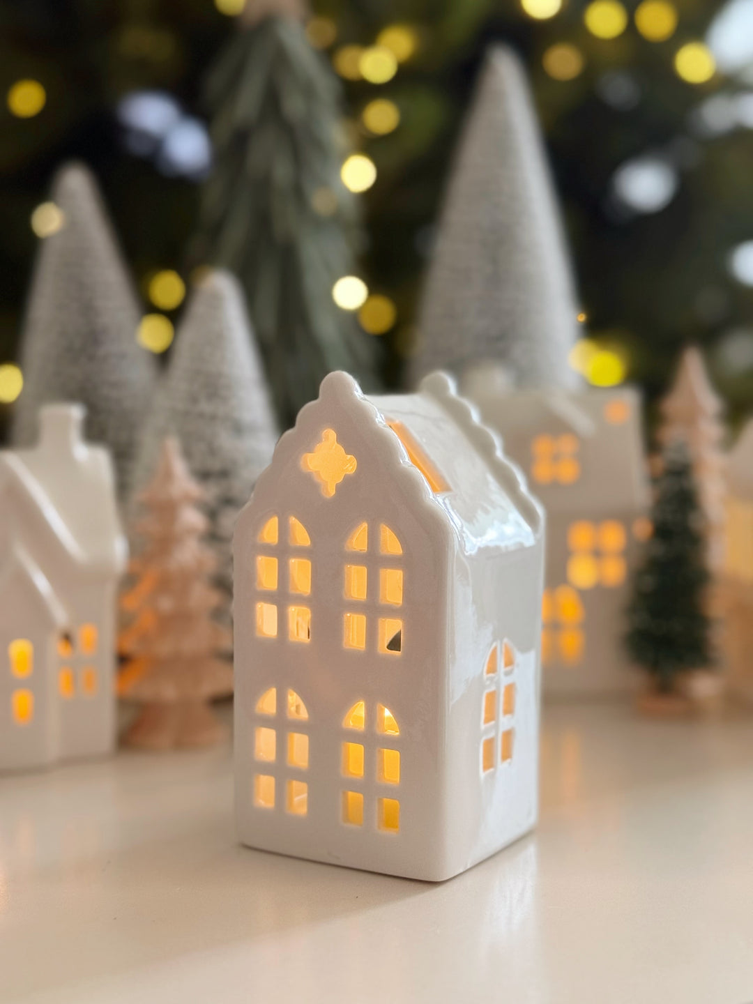 Twinkle Lane Porcelain Tealight House Collection (5 options)