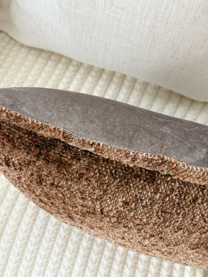 Cocoa Chenille Waist Cushion Cover